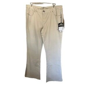 size 15 Ellemenno  woman beige Jeans  cotton/spandex machine wash made in china